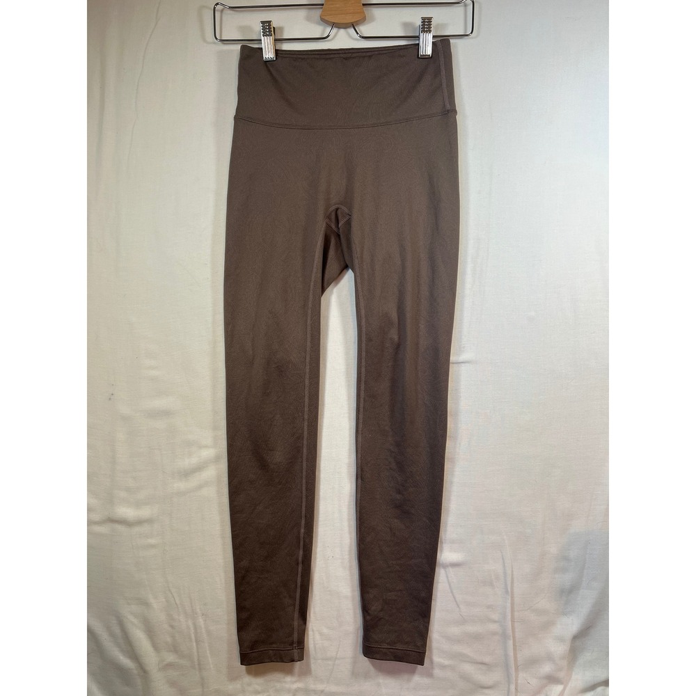Mulawear Cocoa Brown Paisley Embossed‎ High Waist Leggings Size 4